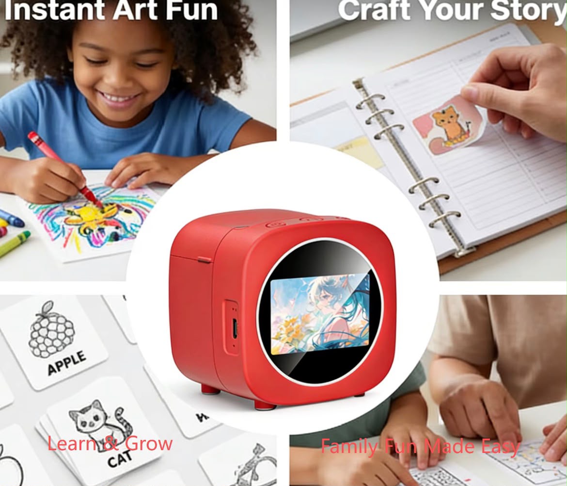 Joyful AI Sticker Printer for Kids' Creativity