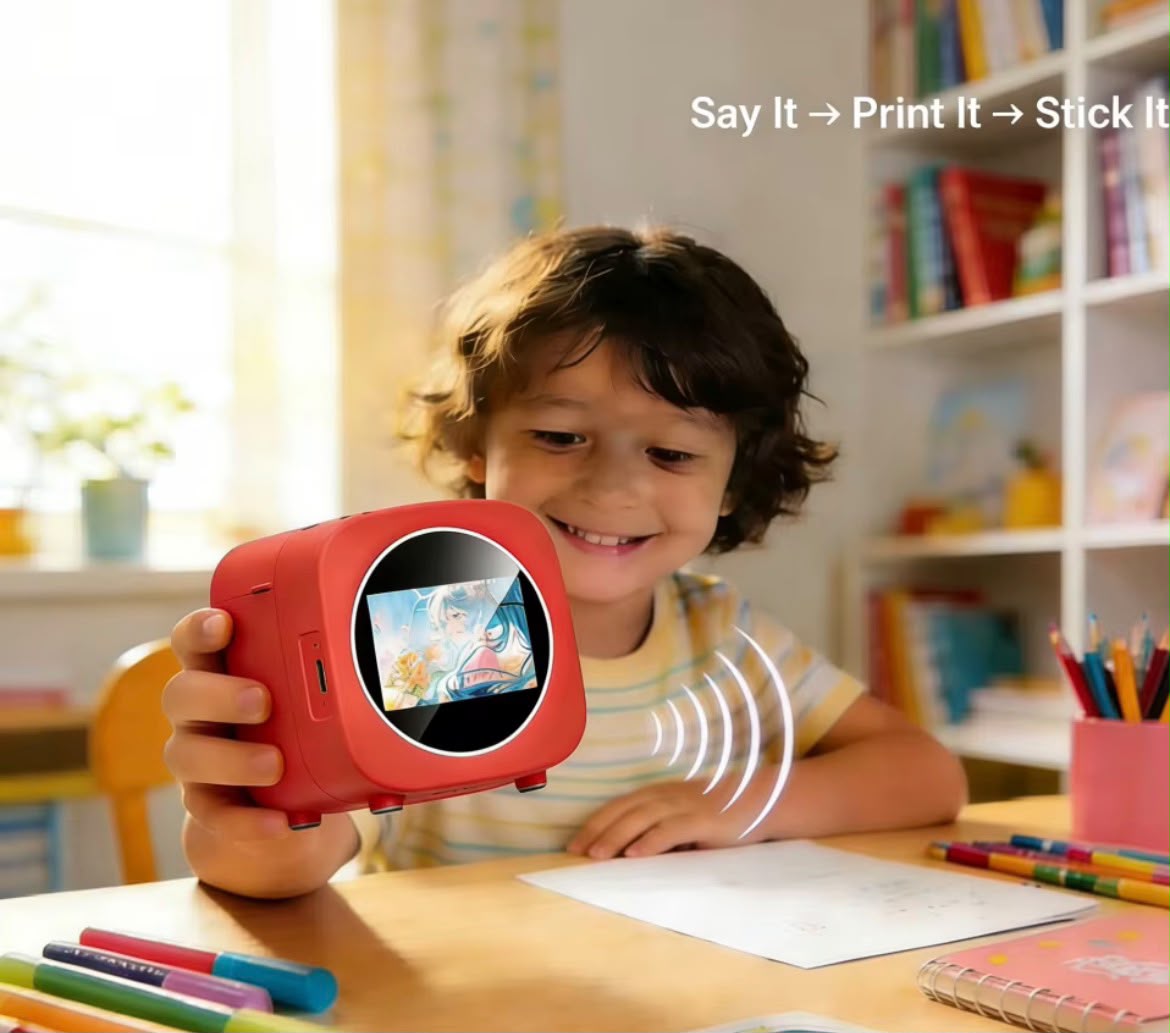 Joyful AI Sticker Printer for Kids' Creativity